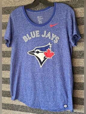 Nike Toronto Blue Jays Women's Athletic Fit MLB Baseball T-Shirt Medium EUC